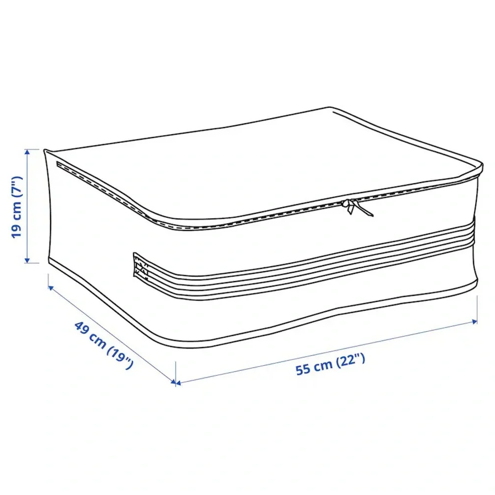 GÖRSNYGG Storage Cases Set of 4 - White with Black Stripes